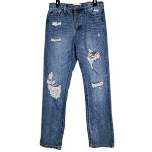 Kancan Ashland High Rise 90s Boyfriend Distressed Jean 9/28 KC7860M